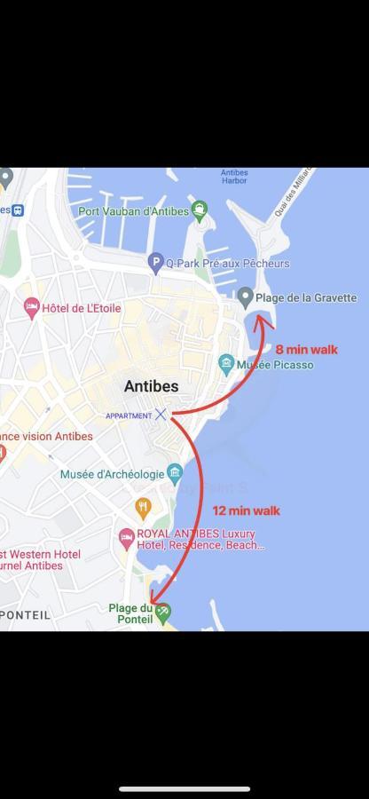 Apartamento Superbe 2P Mezzanine Au Coeur Du Vieil Antibes Exterior foto